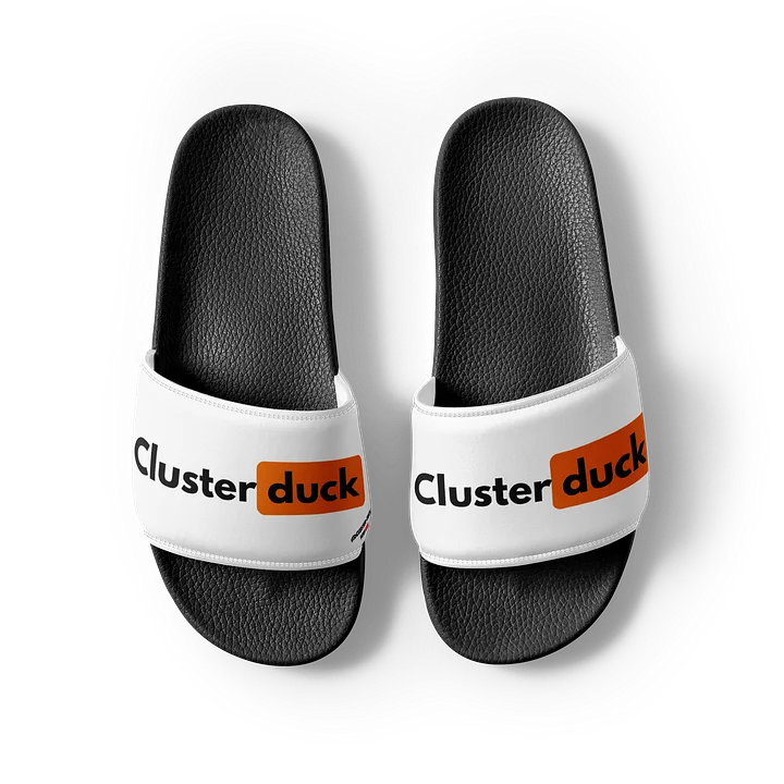 Orange & Black Logo Slides { Men's } product image (1)