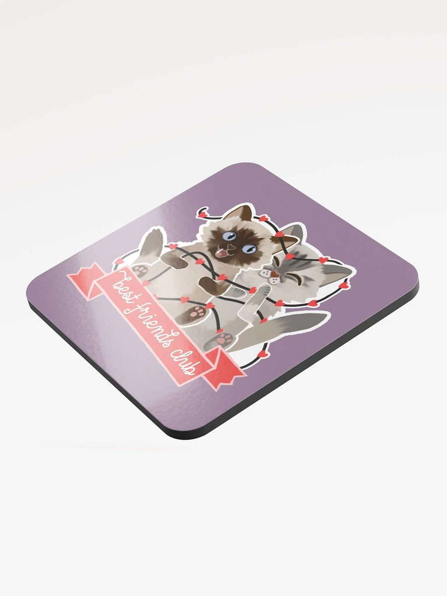 Best Friends Club VALENTINES EDITION Glossed Cork Coaster product image (3)