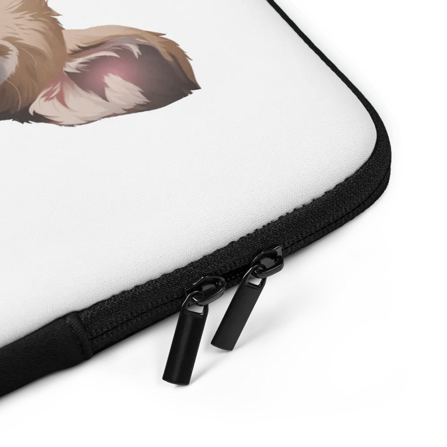 Luna and Mango Laptop Sleeve White product image (4)