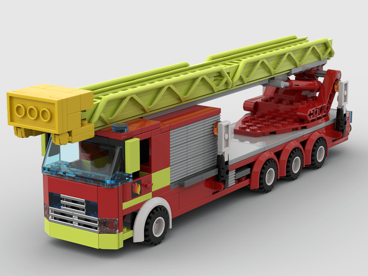 London Fire Brigade 64 metre Aerial Ladder Platform Digital Instructions and XML file for BrickLink Wishlist product image (1)