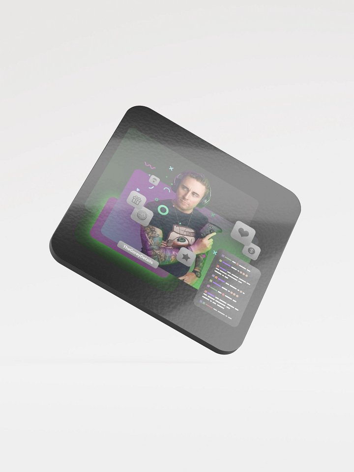 Chat Encouraged - Glossed Cork Coaster product image (1)