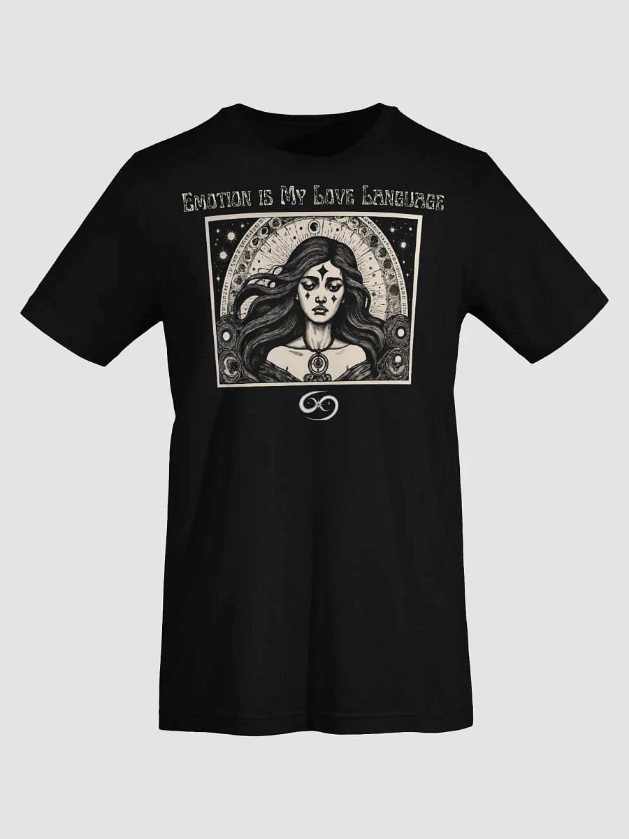 Cancer Zodiac 2025, Emotions are My Love Language, Black Tee product image (7)