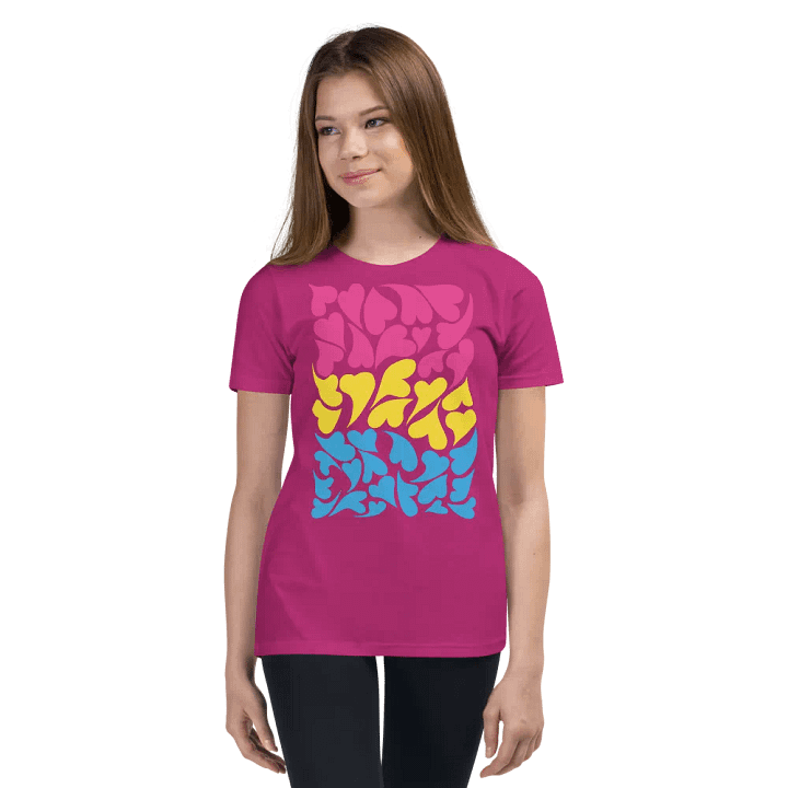 Nestled PRIDE Pansexual T-shirt (Youth) product image (31)