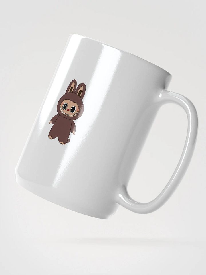 White Glossy Mug Labubu product image (2)