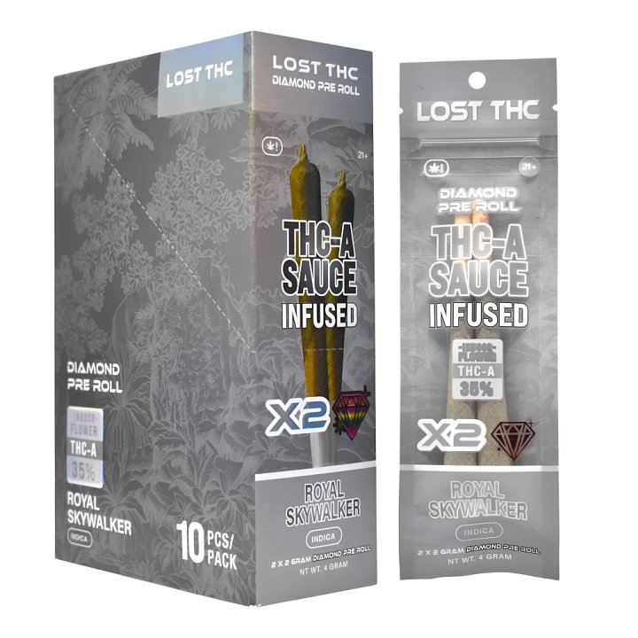 LOST THC 2Gram 2x THC-A Sauce Infused Pre-rolls - 10ct Display product image (1)
