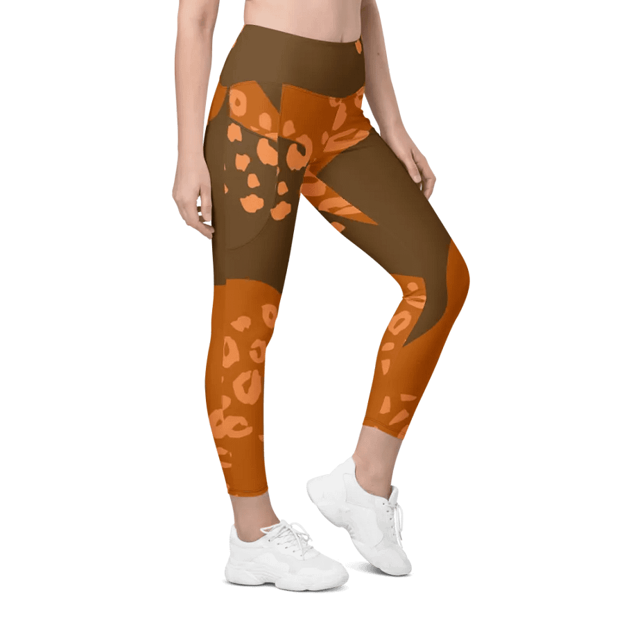 Orange Organic Flow All-Over Leggings product image (5)