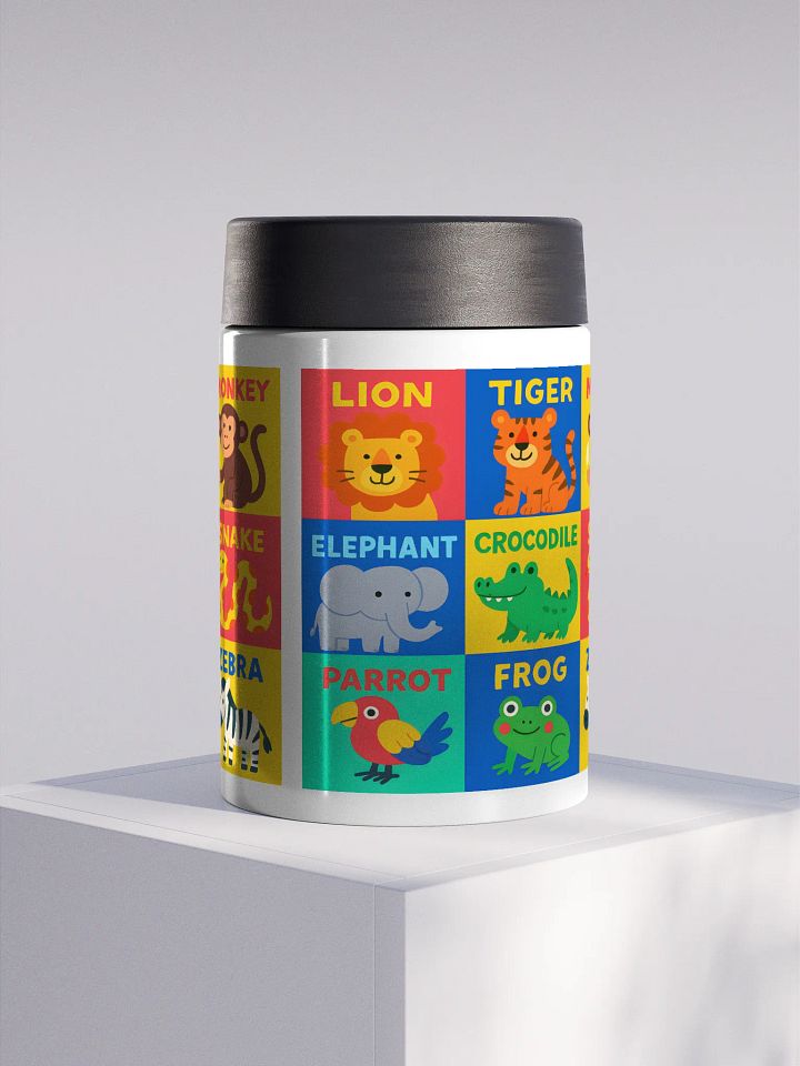 Zoo Animal Stainless Steel Koozie product image (1)