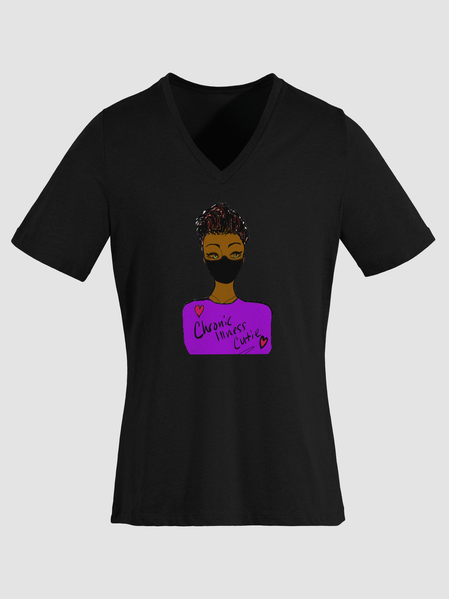 Chronic Illness Cutie Relaxed V-Neck Tee product image (31)