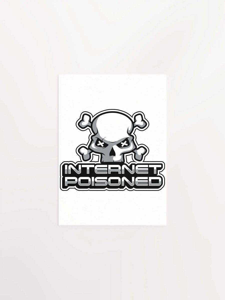 Internet Poisoned Y2K Poster – Funny Skull Meme Wall Art product image (1)
