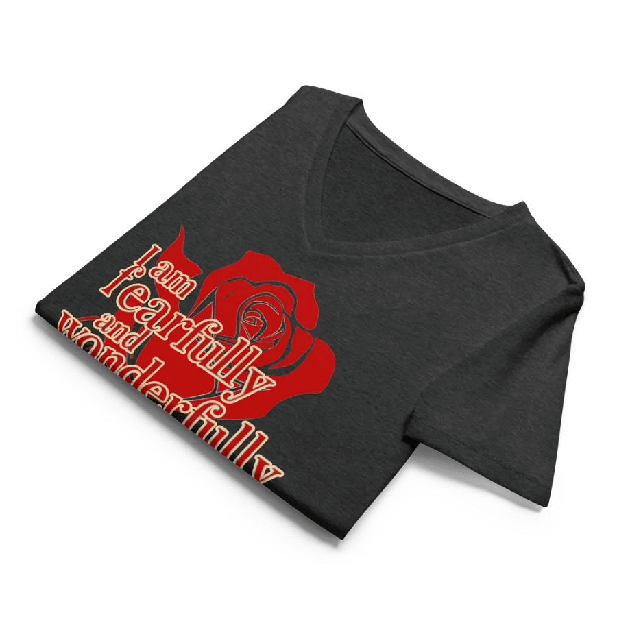 Fearfully and Wonderfully Made V-Neck T-Shirt (Bold Version) product image (35)