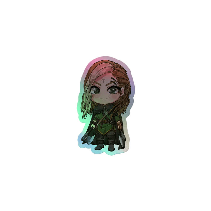 Queen Alpha Jen Character Holographic Sticker product image (1)