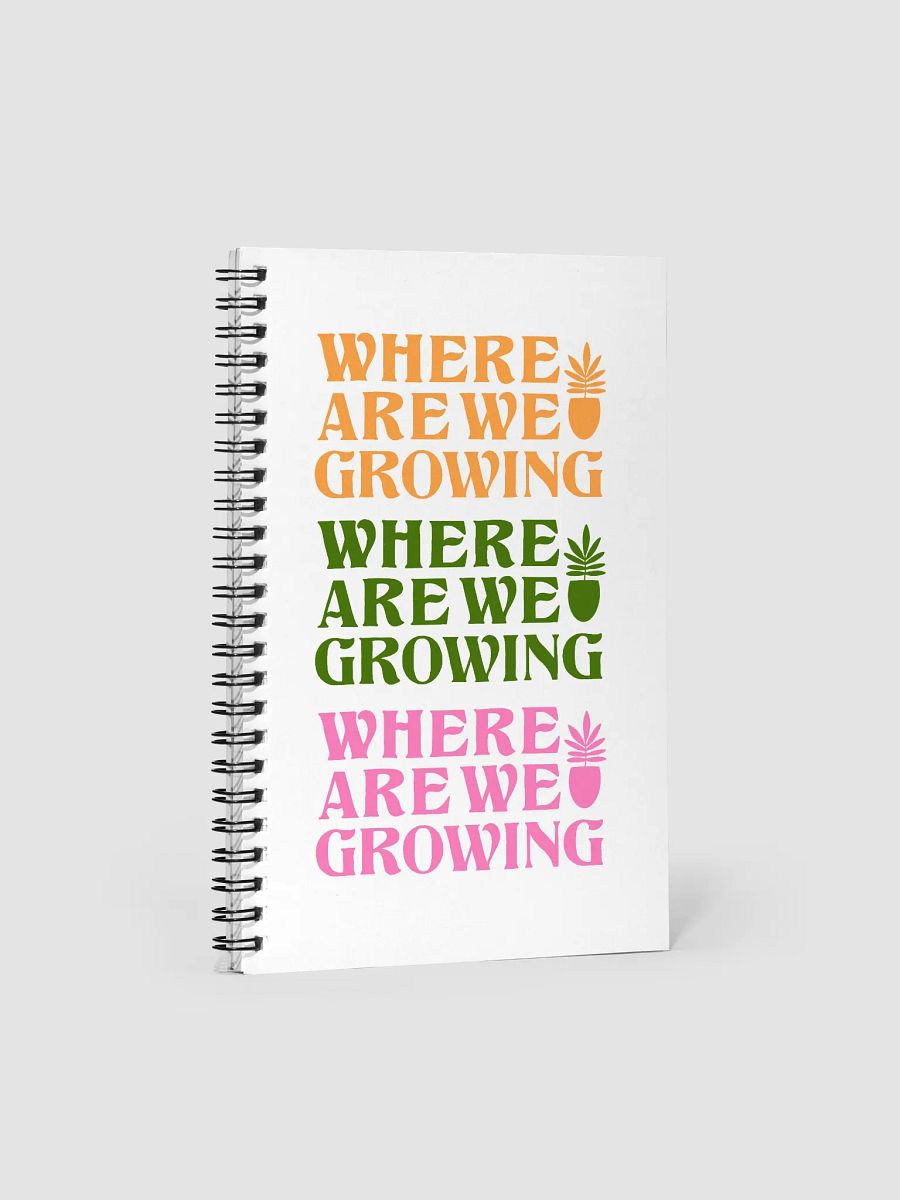 Where Are We Growing Repeating Pattern Notebook product image (2)