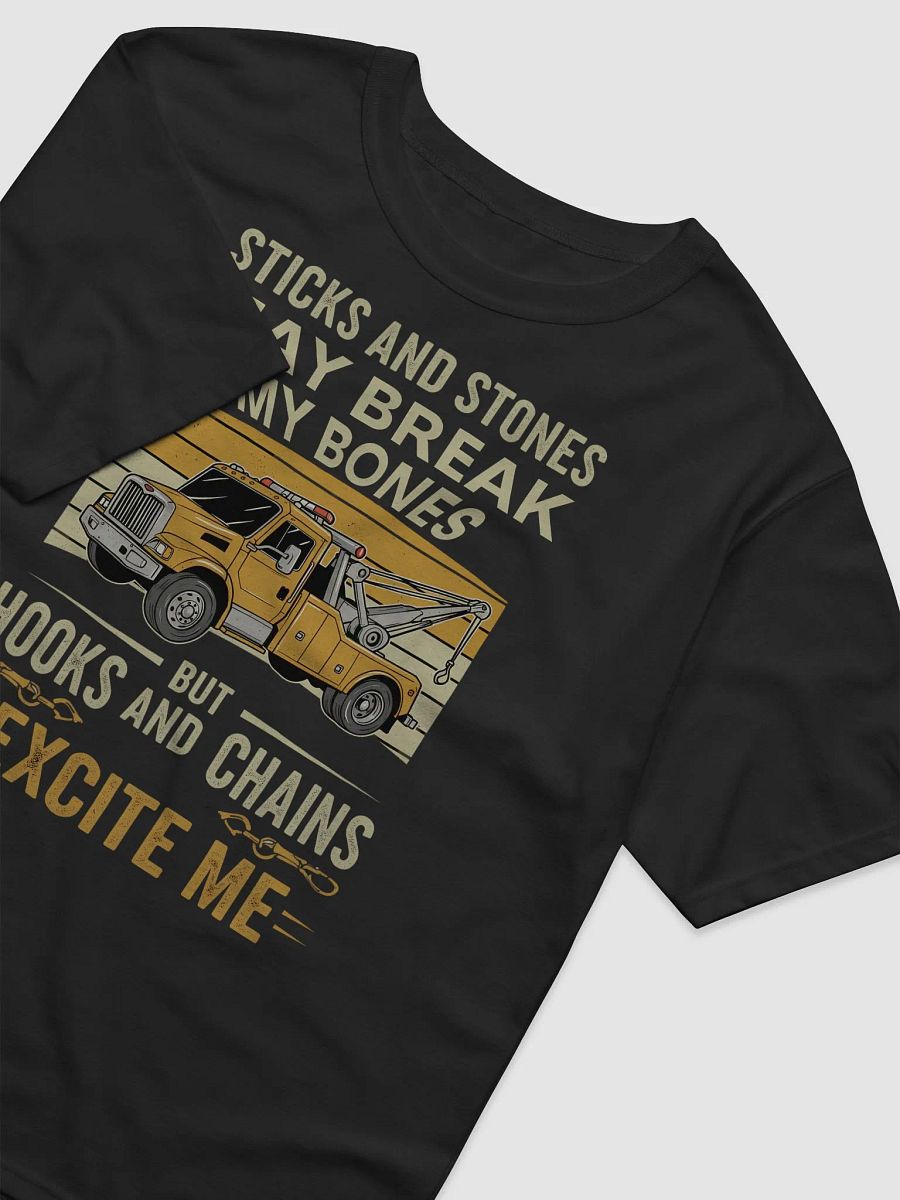 Funny Tow Truck T-Shirt – Hooks and Chains Excite Me – Tow Operator Gift product image (8)