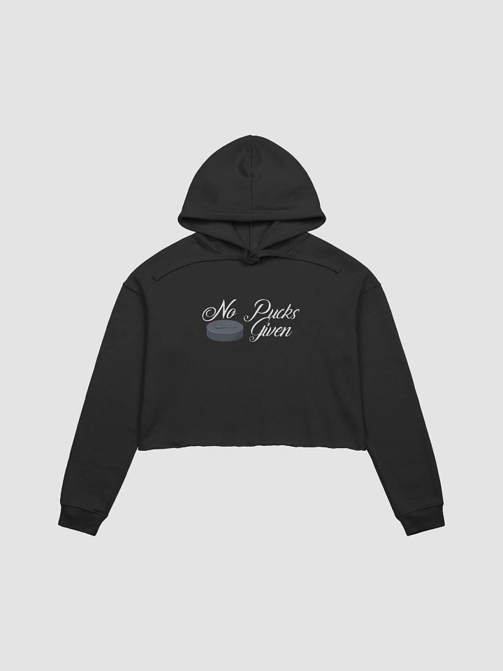 No Pucks Given Crop Hoodie product image (1)