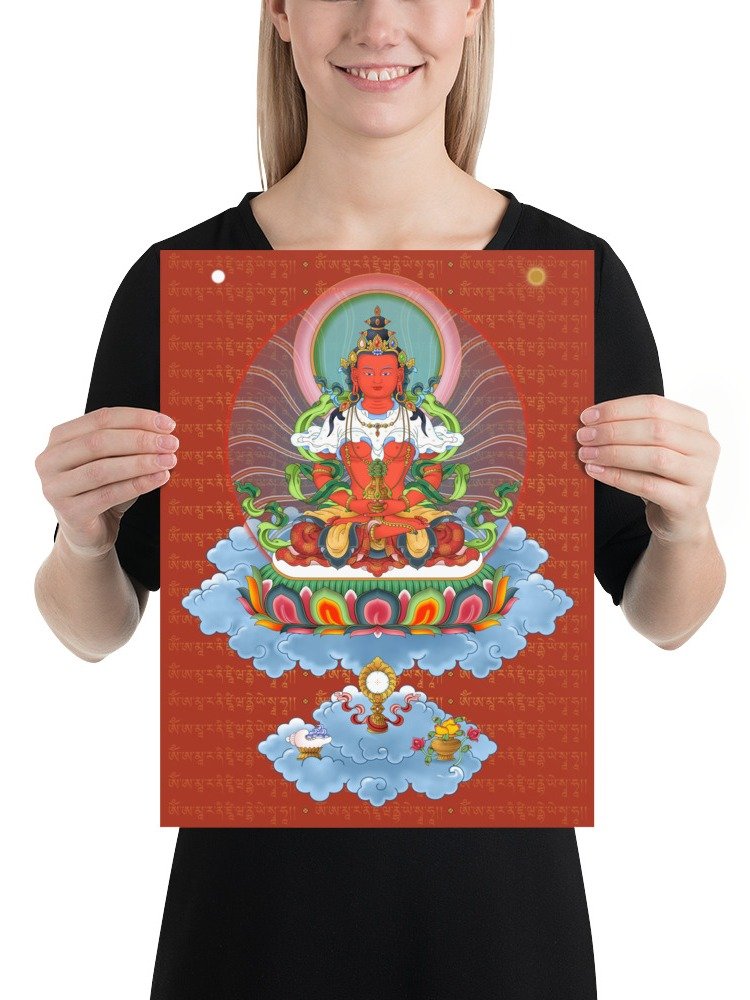Amitayus Buddha thangka canvas print product image (3)