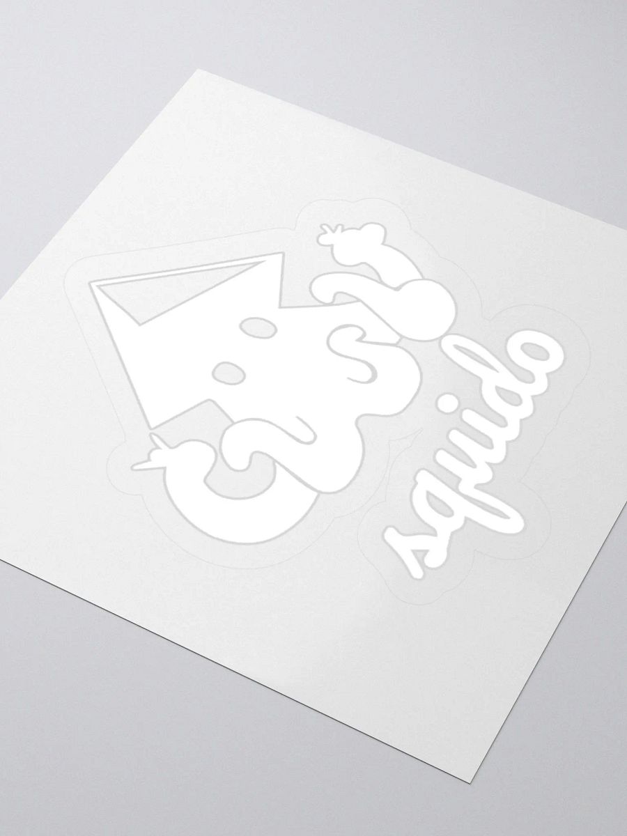 Squido Studio White Logo Stickers product image (3)