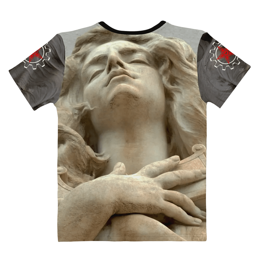 With The Hand On My Cross I Ladies Tee product image (3)