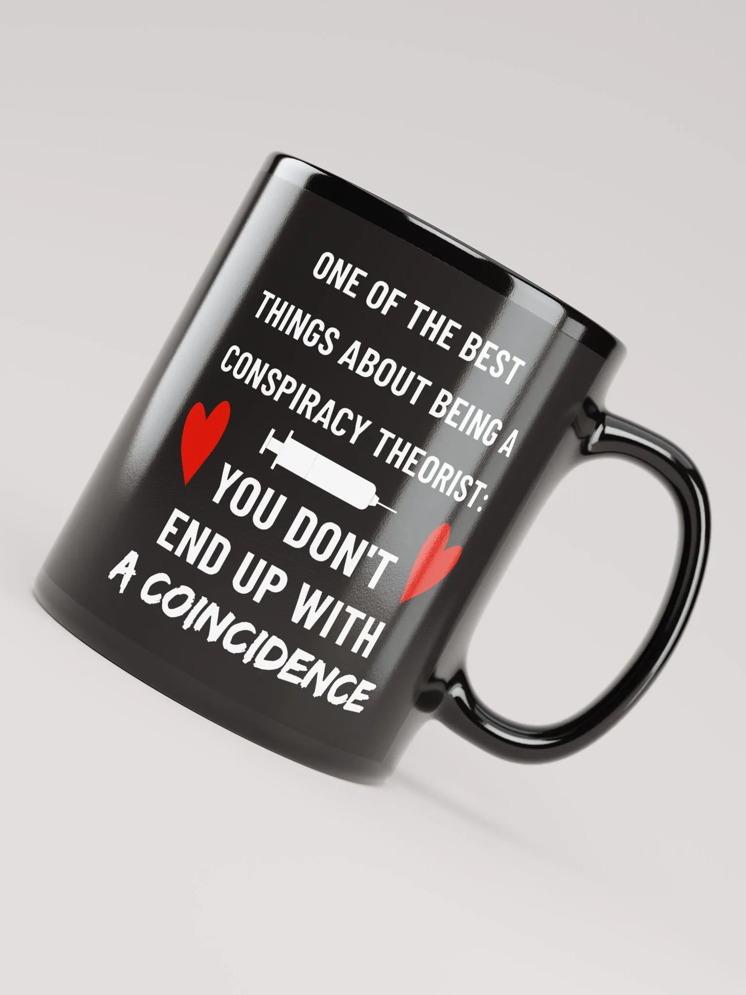 Conspiracy Theorist Vax Coincidence Truth Bomb 11 oz Mug product image (4)