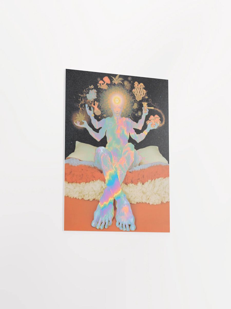Psychedelic Shamanic Vision: Multilimb Figure, Mushrooms, and Cosmic Awakening product image (9)