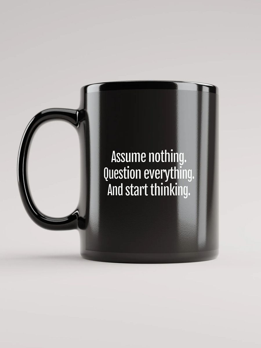 The Thinking Atheist logo mug (black) product image (6)