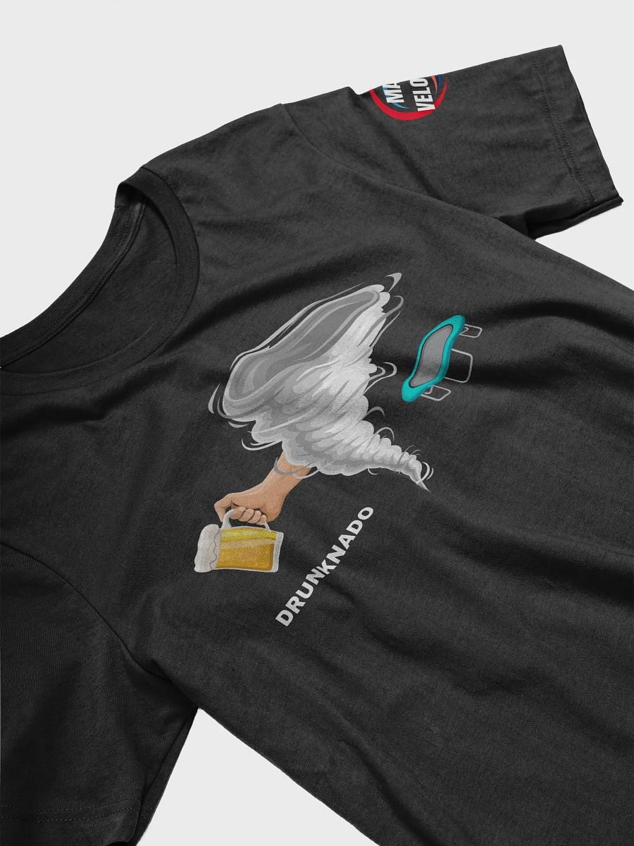 Drunk Tornado Unisex T-Shirt + Sleeve Logo product image (3)