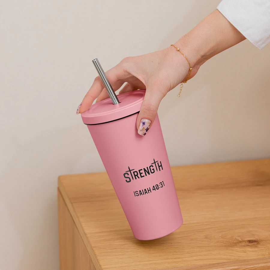 Strength 20 oz. Insolated Cup: Pink product image (16)