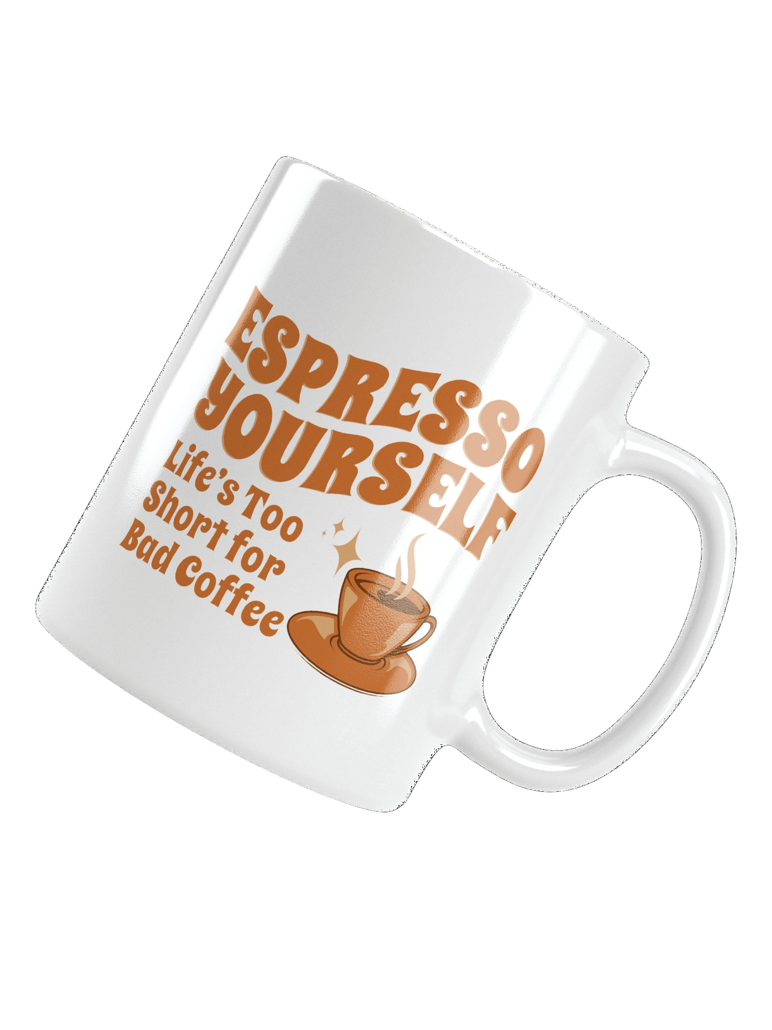 Espresso Yourself | White Glossy Mug product image (5)