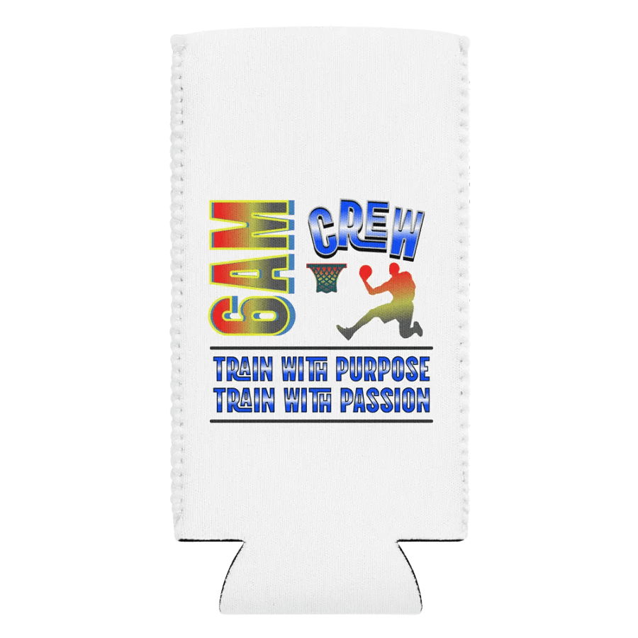 6AM Crew Train With Purpose Train With Passion Basketball Can Cooler product image (1)