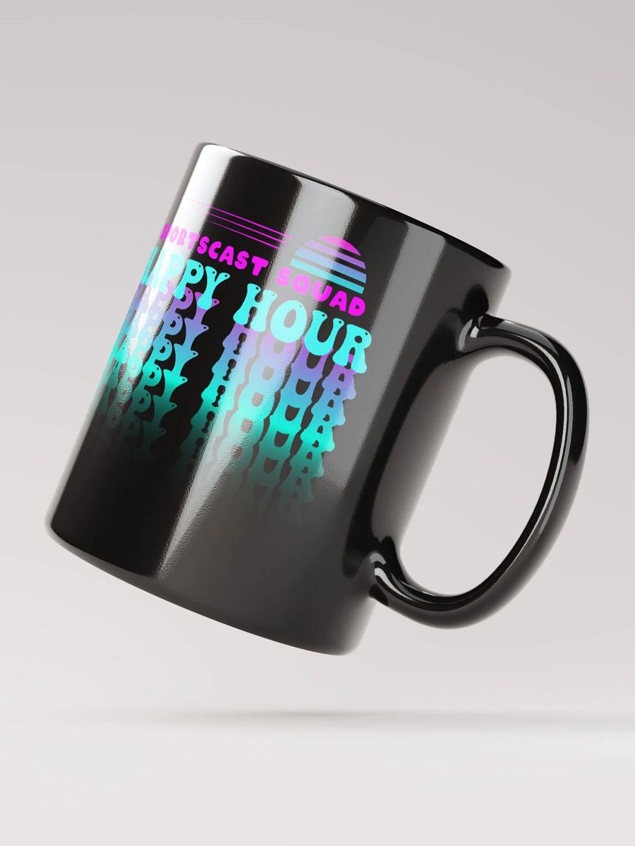 HAPPY HOUR VIBES GLOSSY BLACK MUG product image (9)