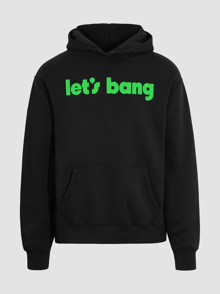 let's bang. black/green, oversized hoodie product image (4)
