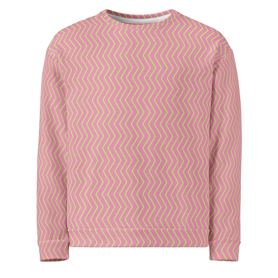 Zigzag Zest All-Over Print Unisex Sweatshirt product image (1)