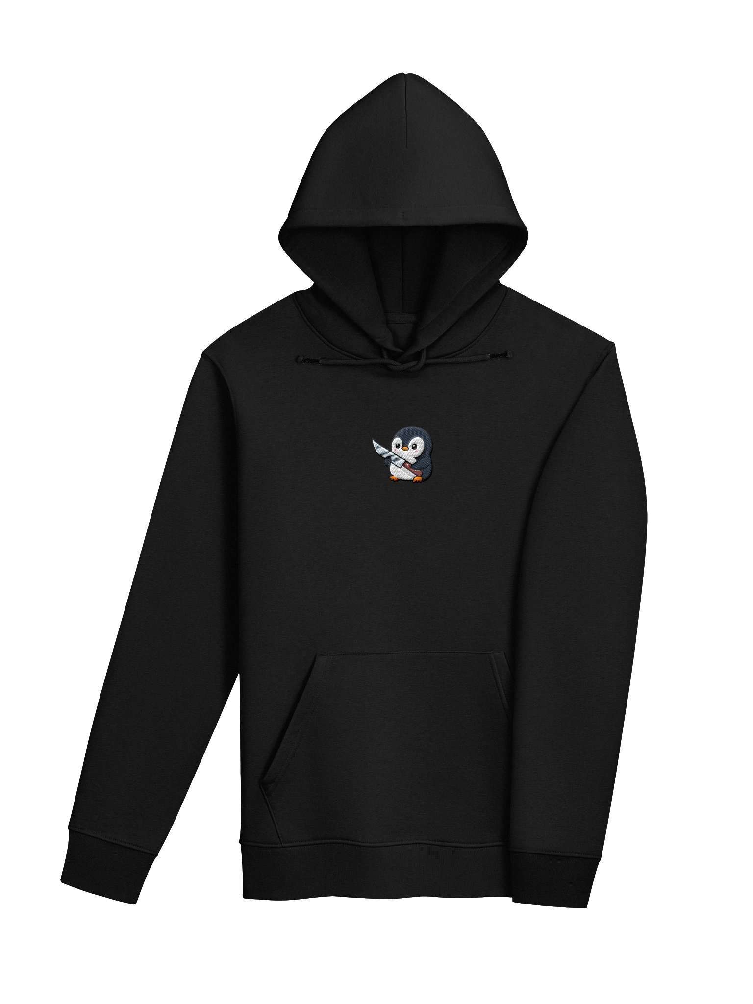 Penguin Holding Knife Hoodie - Embroidered product image (4)