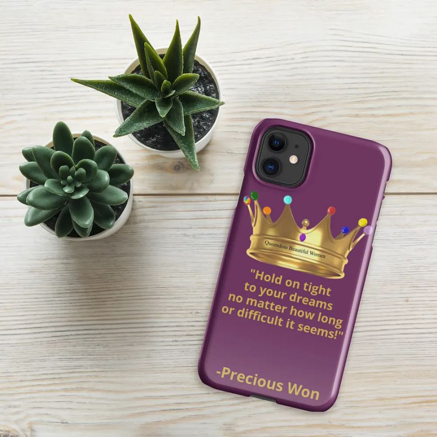 Queendom Beautiful Women iPhone® Snap Case (Purple/Amethyst) product image (6)