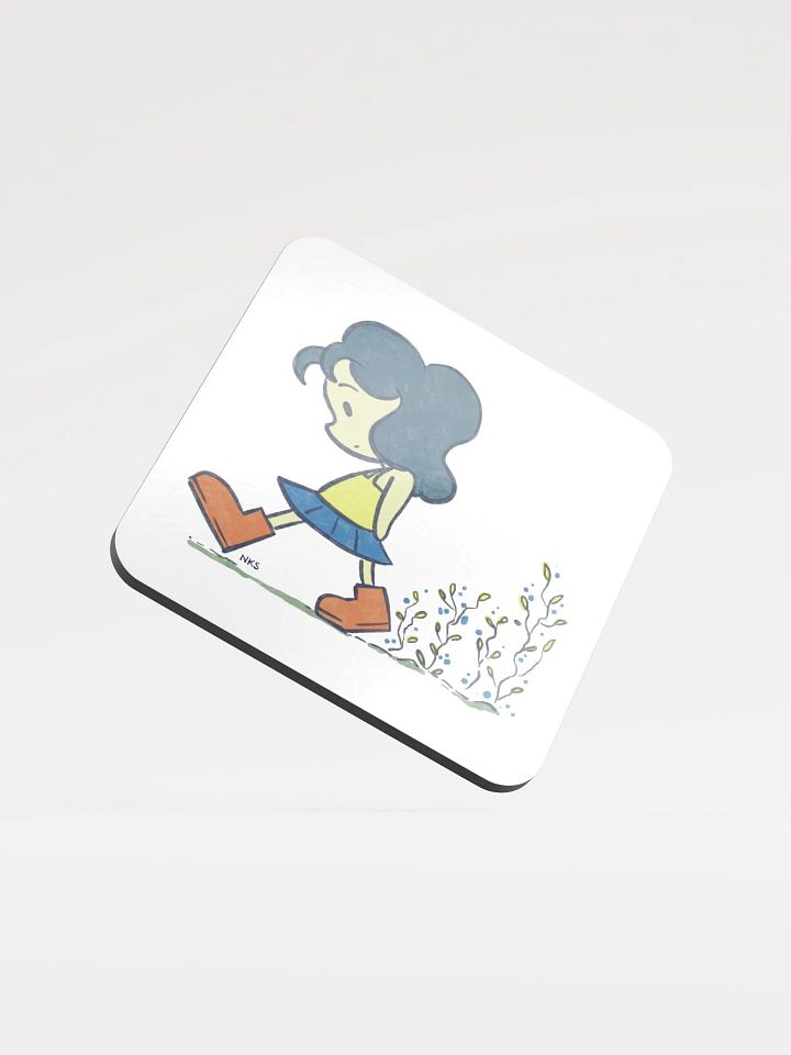 Flower Steps | Glossed Cork Coaster product image (1)