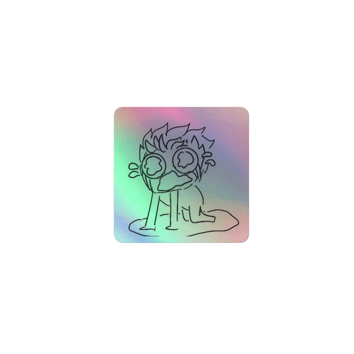 'MENTAL ANGUISH!' Holographic Sticker product image (1)