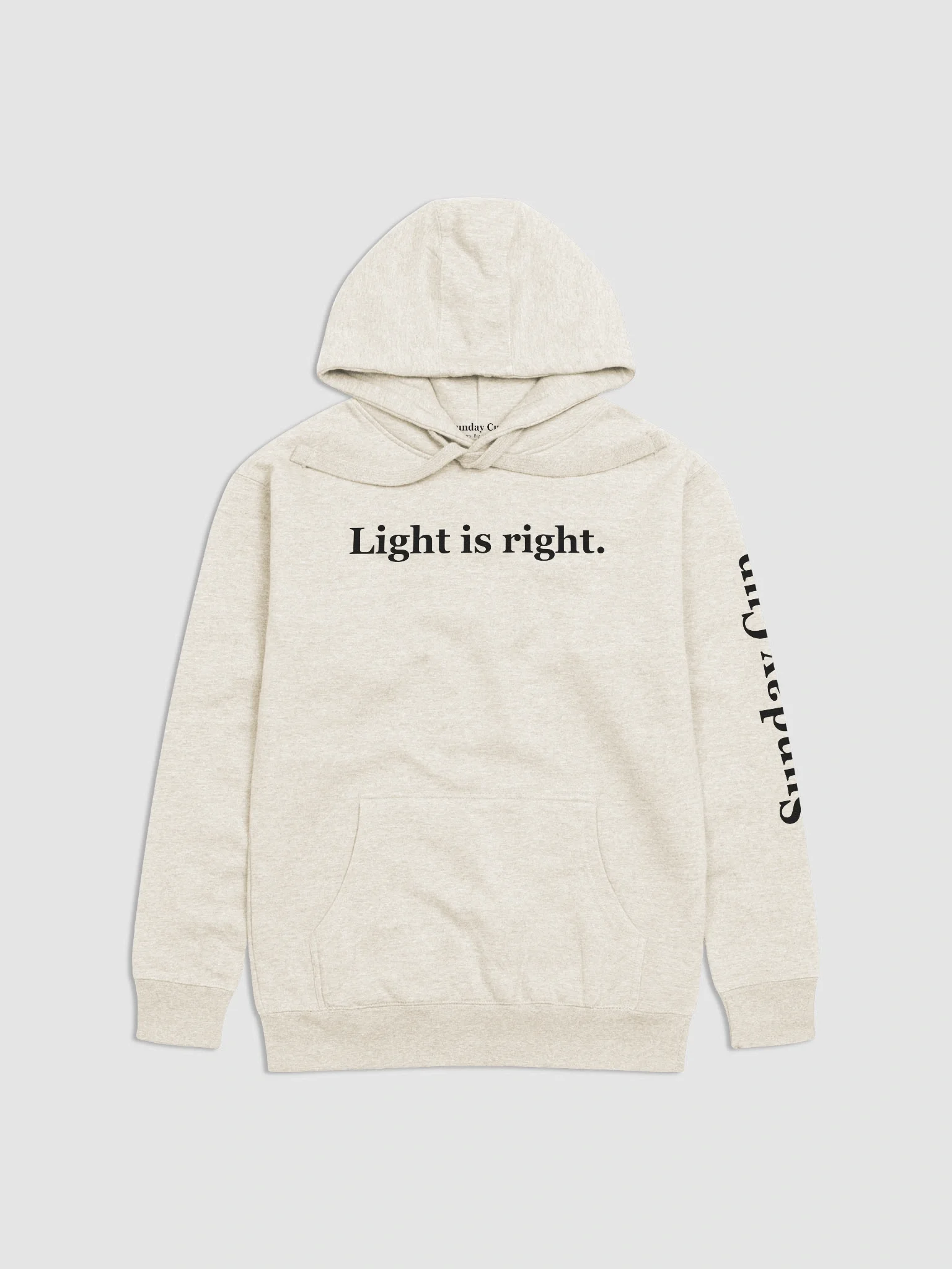 Light is Right (clean, hoodie) product image (1)