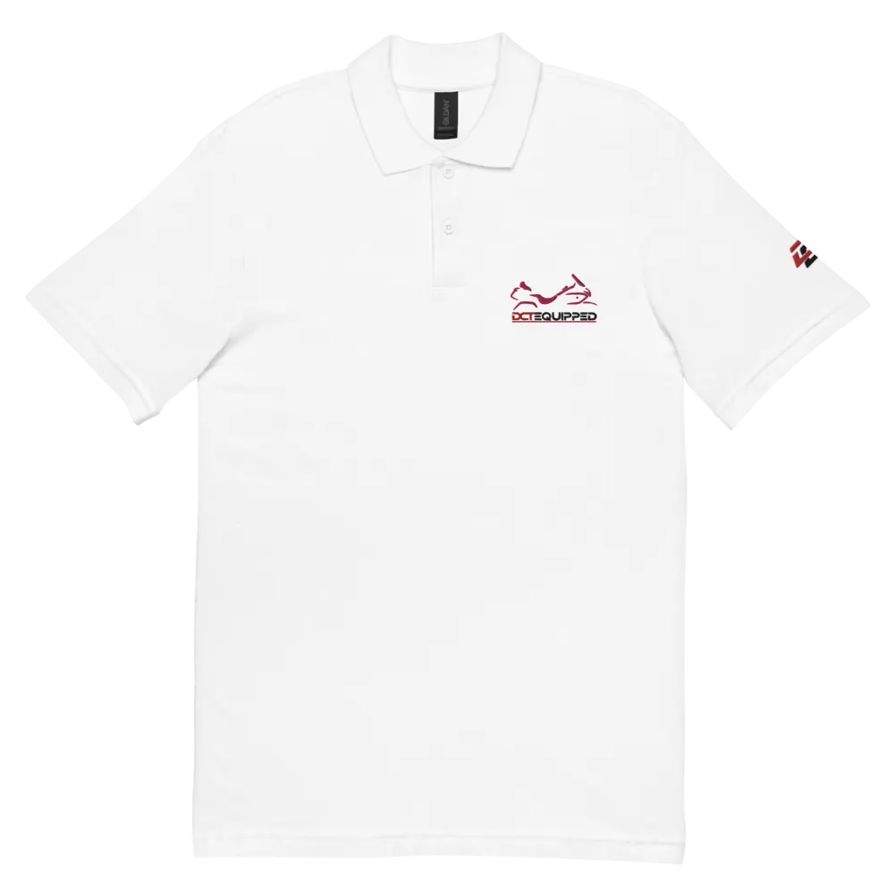 DCT Shadow Wing Polo Shirt White/Red product image (3)