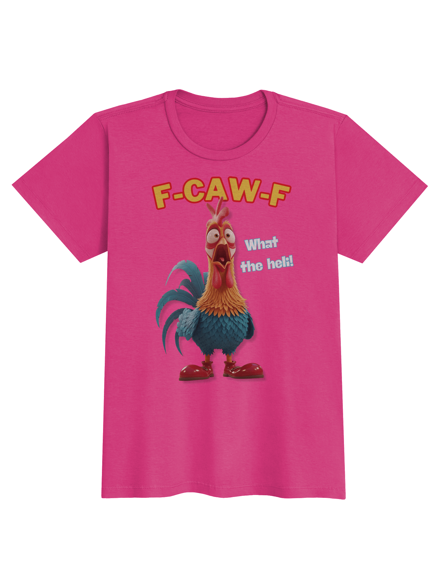 Funny Rooster Women’s T-Shirt – “F-CAW-F” & “What the Helli” product image (33)
