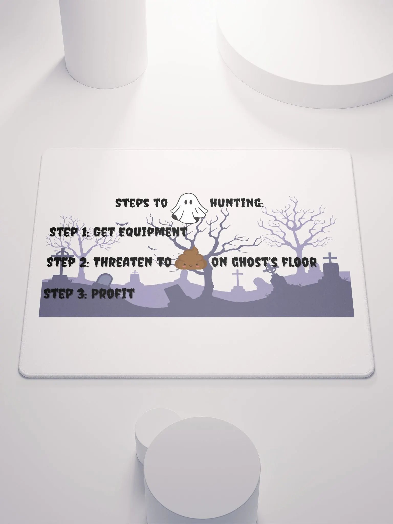 Ghost Hunting Steps Mousepad product image (1)