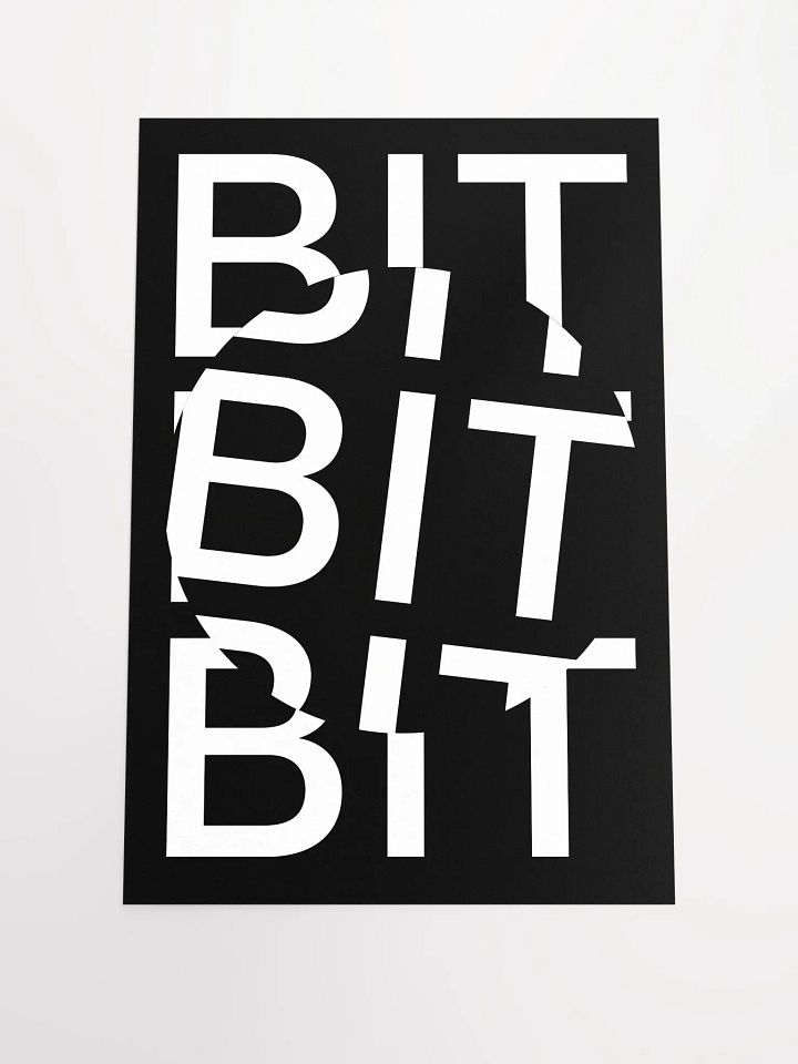 Bit Coin Poster (black) product image (1)