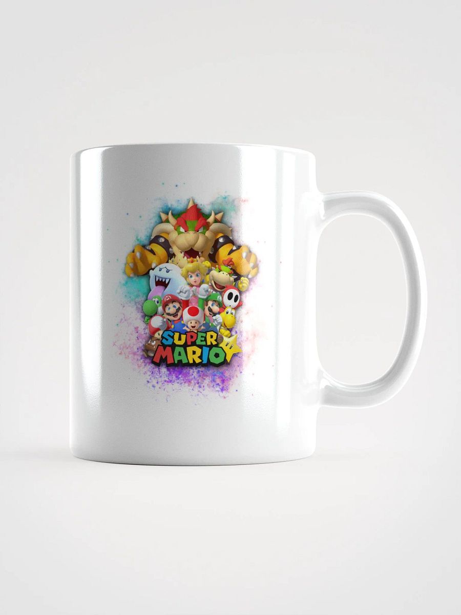Mario Collage Galaxy - White Glossy Mug product image (2)