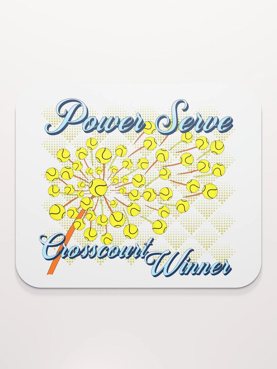 Dandelion Tennis Power Server Crosscourt Winner Mouse Pad product image (2)