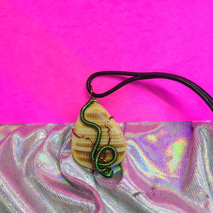 Wire Wrapped Shell Pendant product image (2)