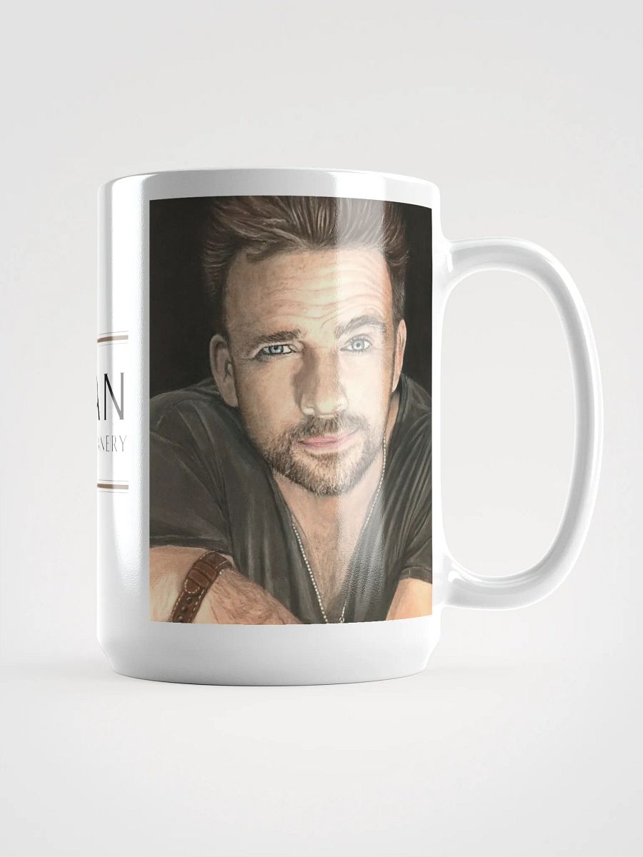 The Lifted Brow – Sean Patrick Flanery Pastel Portrait Mug (15 oz) product image (1)