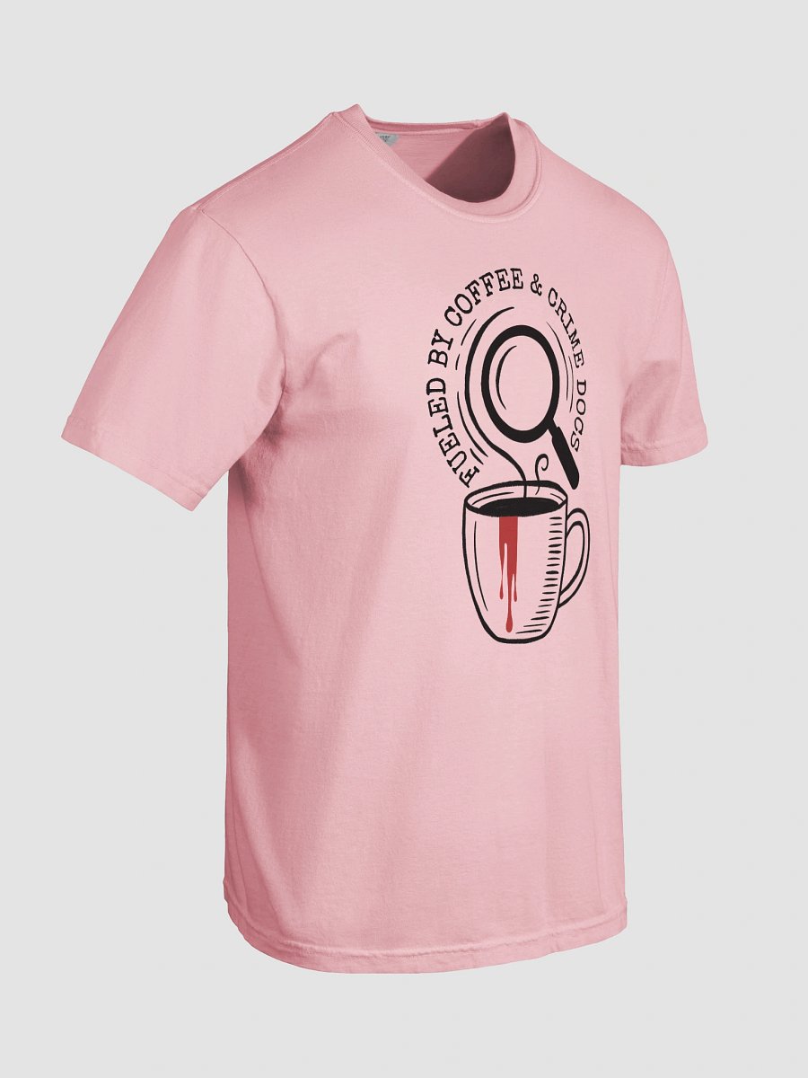 Fuelled by Coffee and Crime Docs Shirt – Hand-drawn Funny True Crime T-Shirt for a Coffee Lover product image (8)