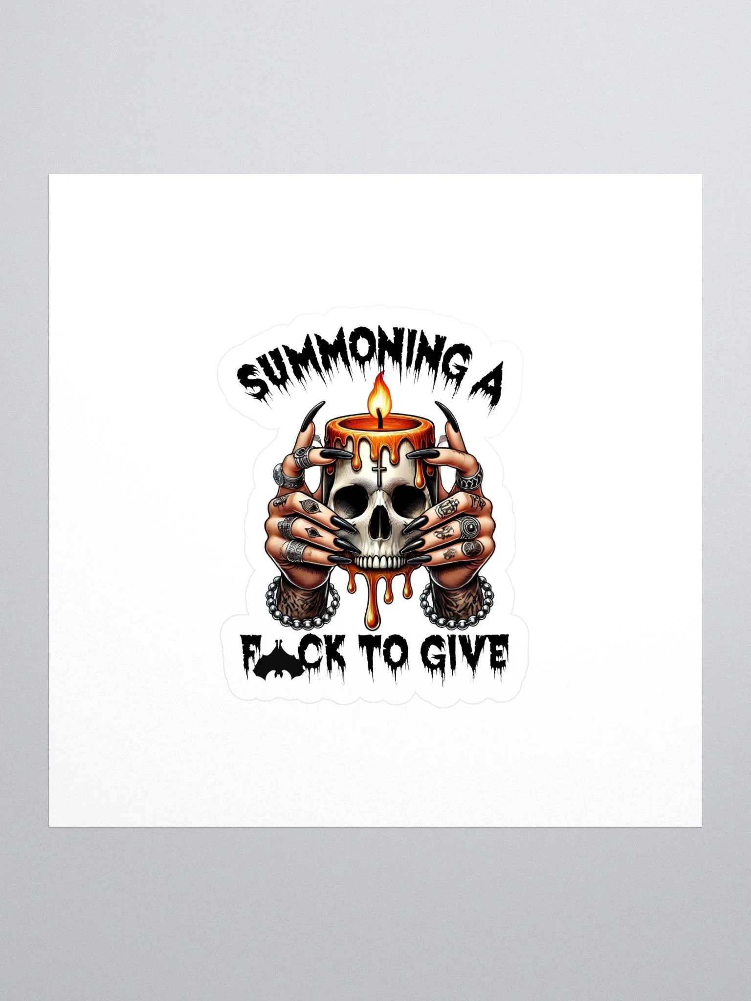 Summoning A F*ck Sticker product image (1)