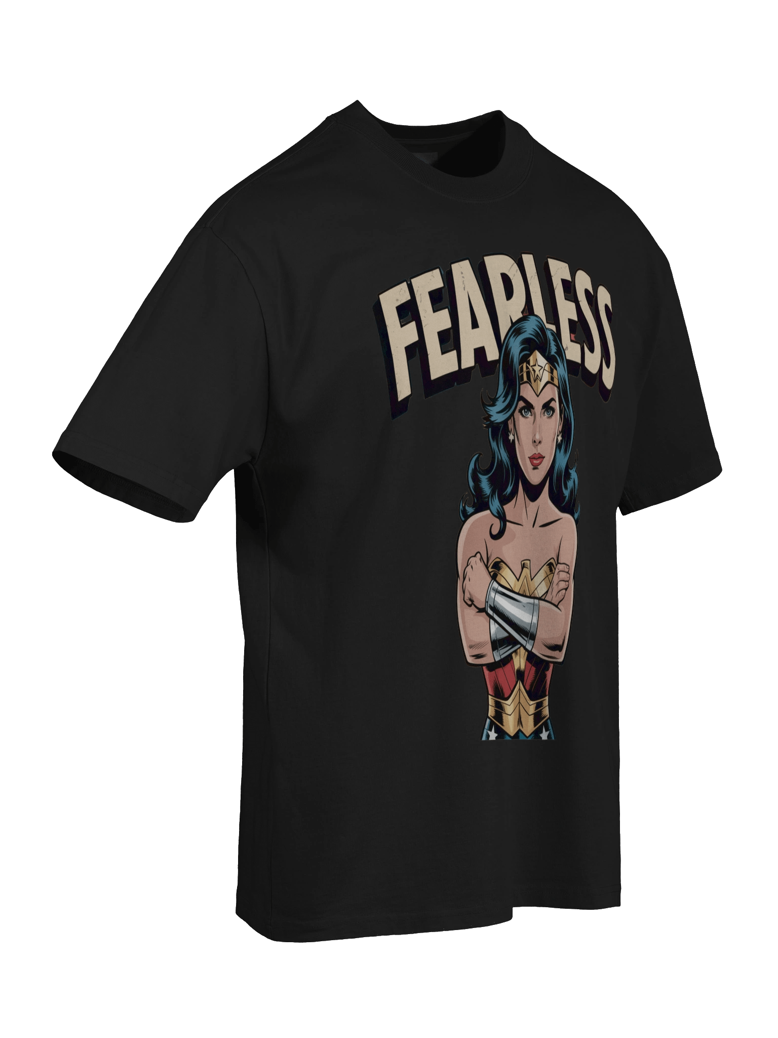 Wonder Woman Fearless Eclipse Oversized Faded T-Shirt product image (8)