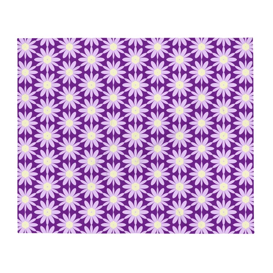 Purple Floral Dream Throw Blanket product image (3)