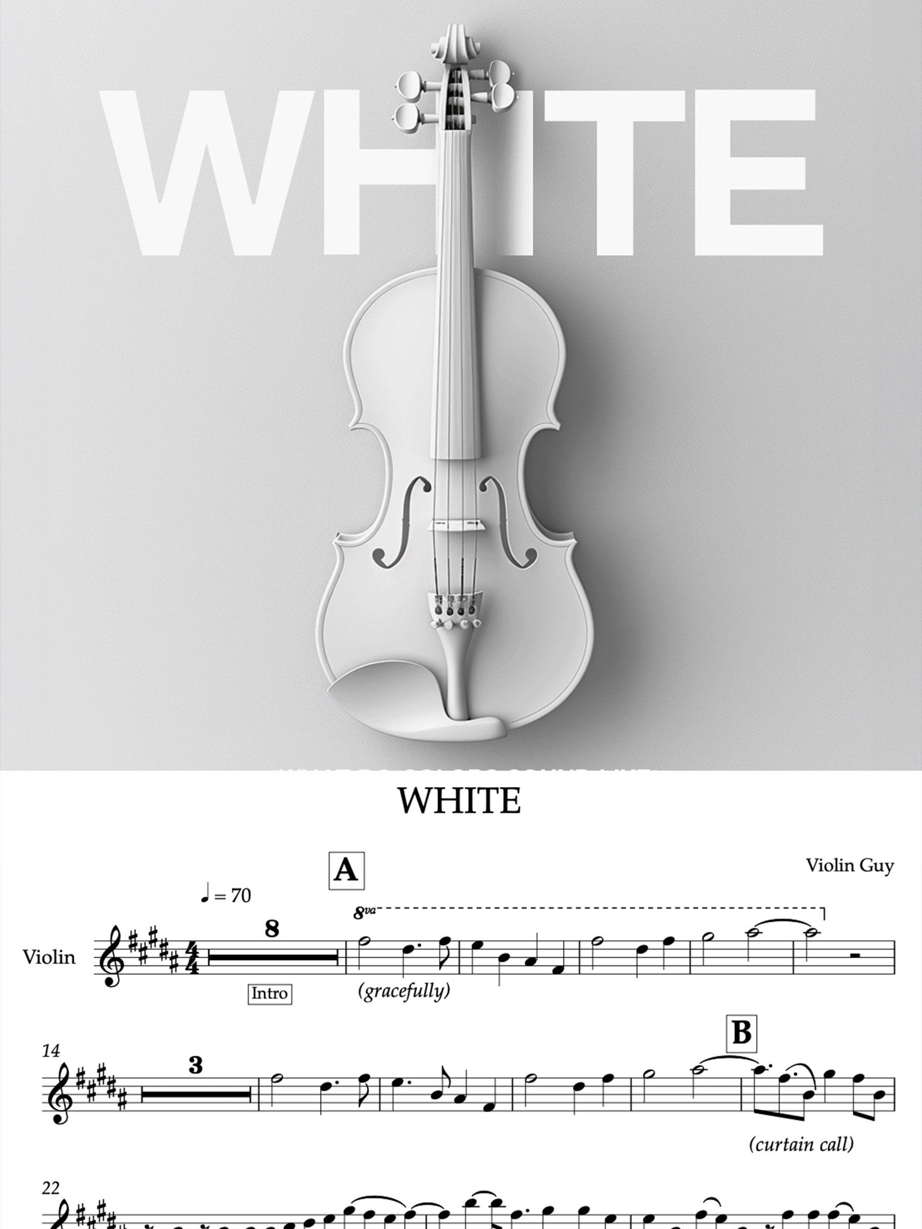 WHITE - Sheet Music product image (1)