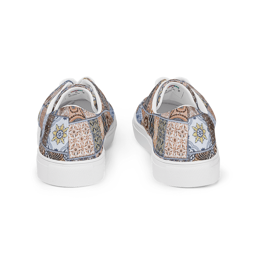 Eclectic Tiles Men's Lace-Up Canvas Shoes product image (4)